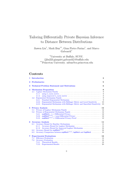 Tailoring Differentially Private Bayesian Inference to Distance