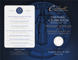 Historic Celebration Women Justices