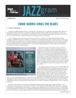 Eddie Harris Sings the Blues