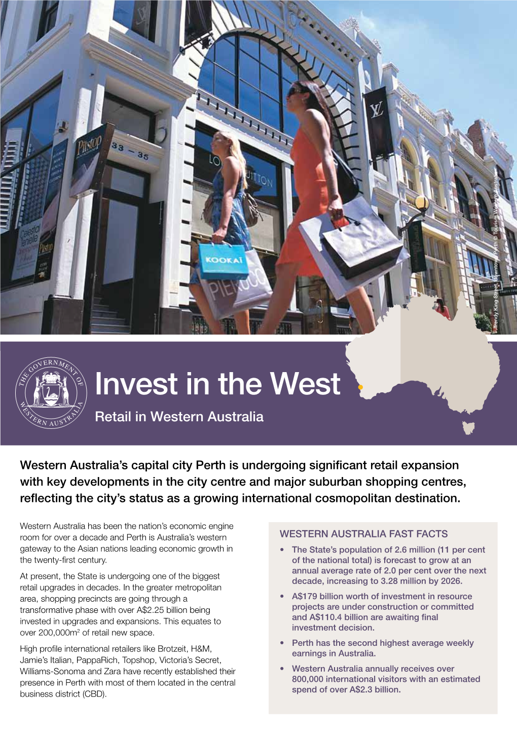 Invest in the West Retail in Western Australia