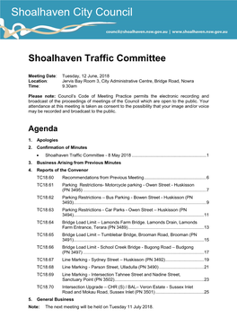 Shoalhaven Traffic Committee