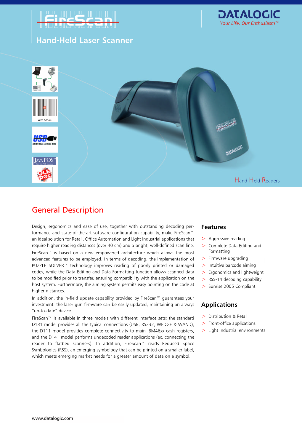 Hand-Held Laser Scanner General Description