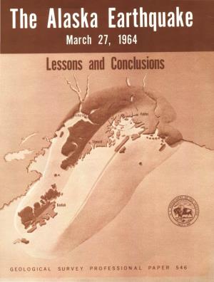 The Alaska Earthquake, March 27, 1964