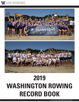 2019 Washington Rowing Record Book