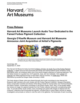 Press Release Harvard Art Museums Launch Audio Tour Dedicated To