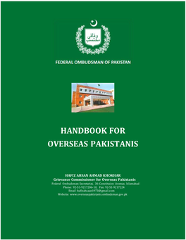 Handbook for Overseas Pakistanis