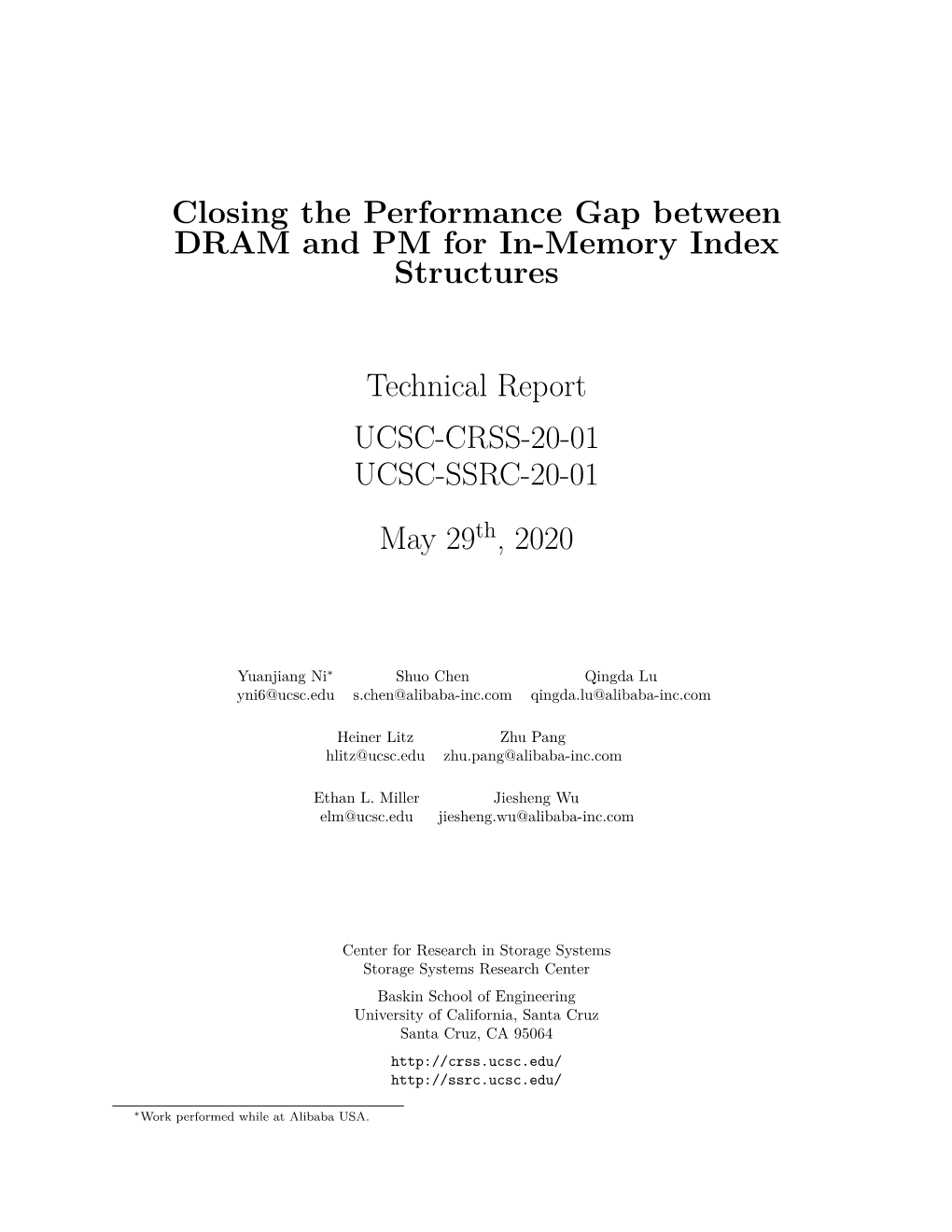 Closing the Performance Gap Between DRAM and PM for In-Memory Index Structures