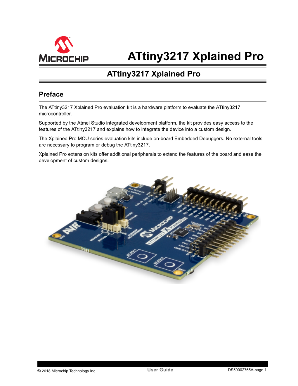 Attiny3217 Xplained Pro Attiny3217 Xplained Pro