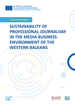 Sustainability of Professional Journalism in the Media Business