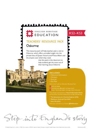 Osborne Teachers' Resource Pack (KS2-KS3)