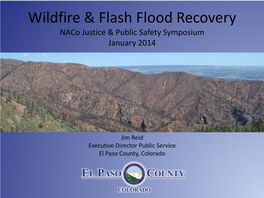 Wildfire & Flash Flood Recovery