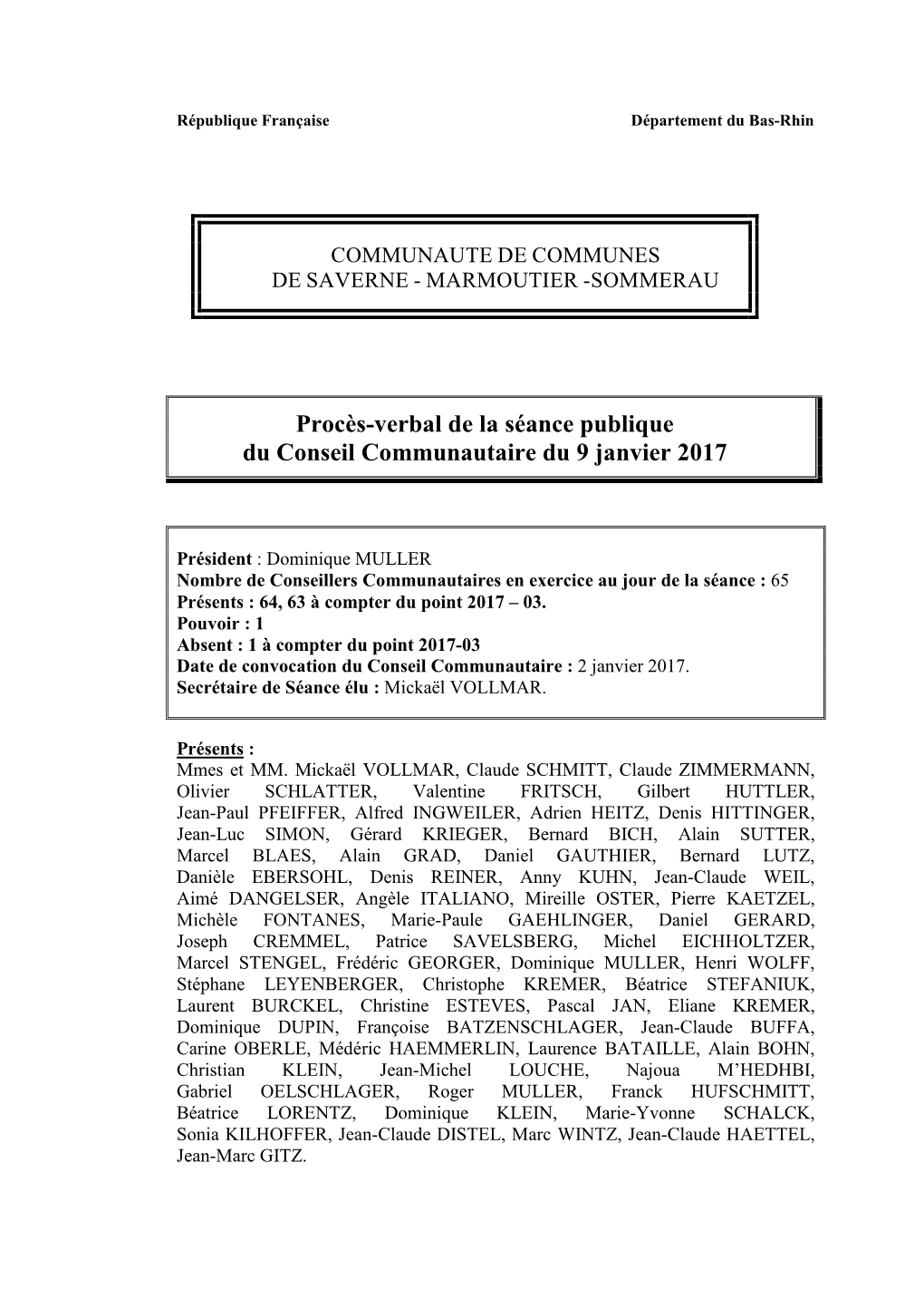 CR Conseil PV 09012017