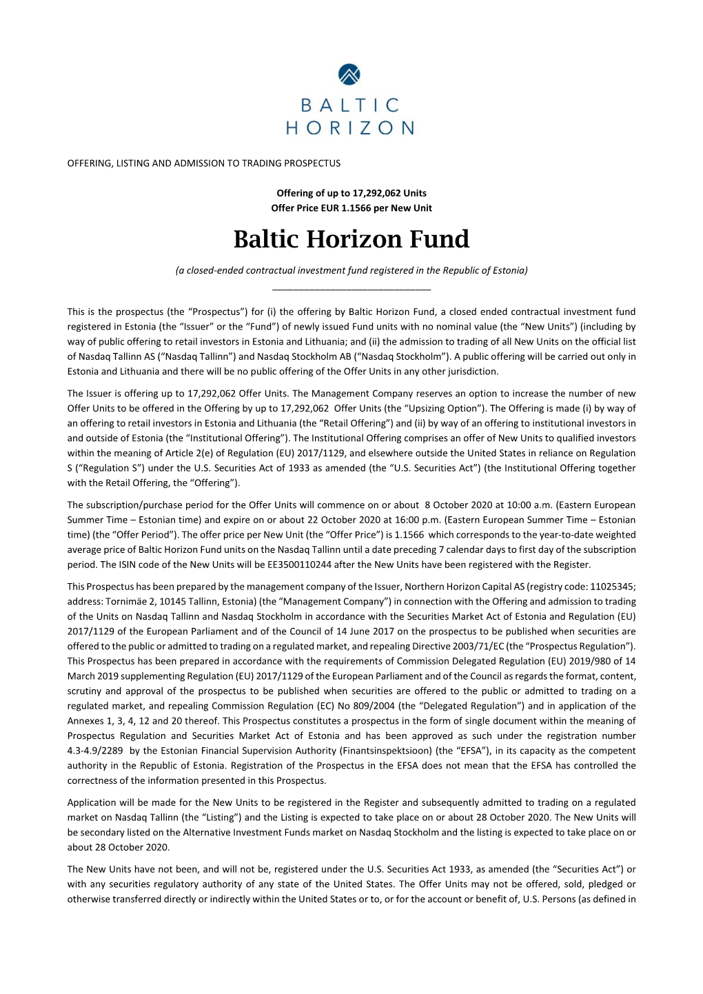 Baltic Horizon Fund