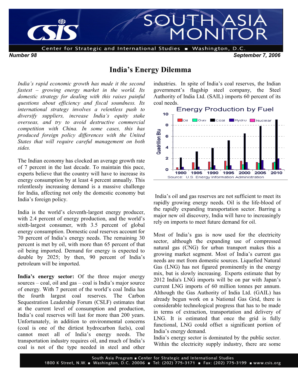 India's Energy Dilemma