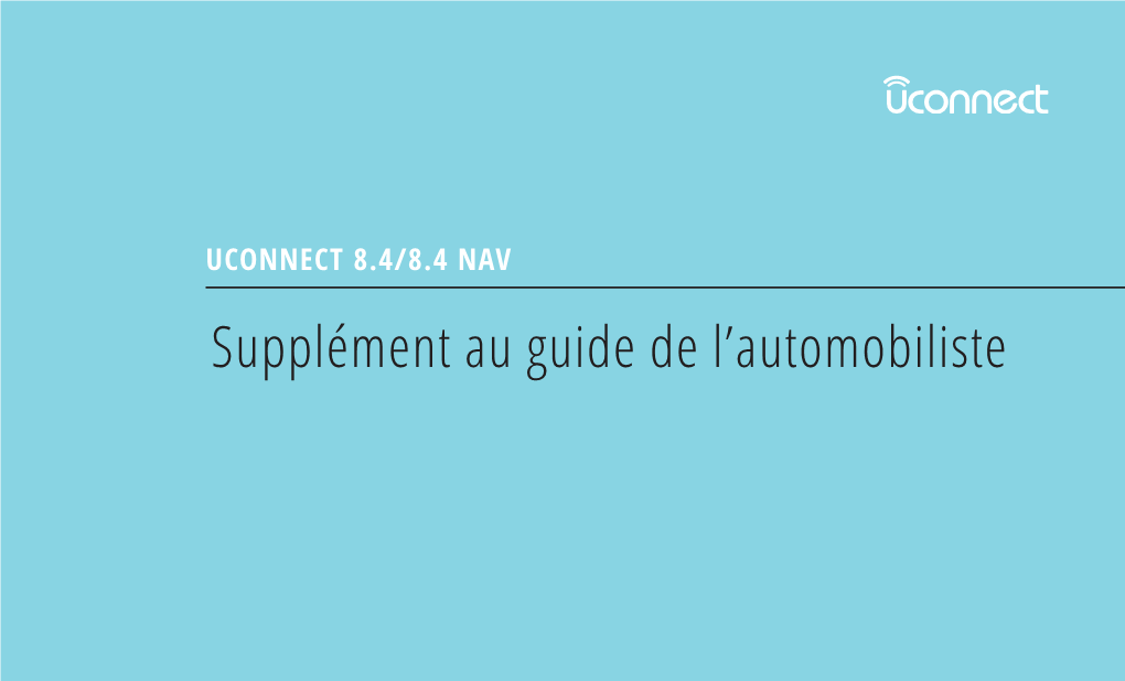 Supplément Au Guide De L'automobiliste