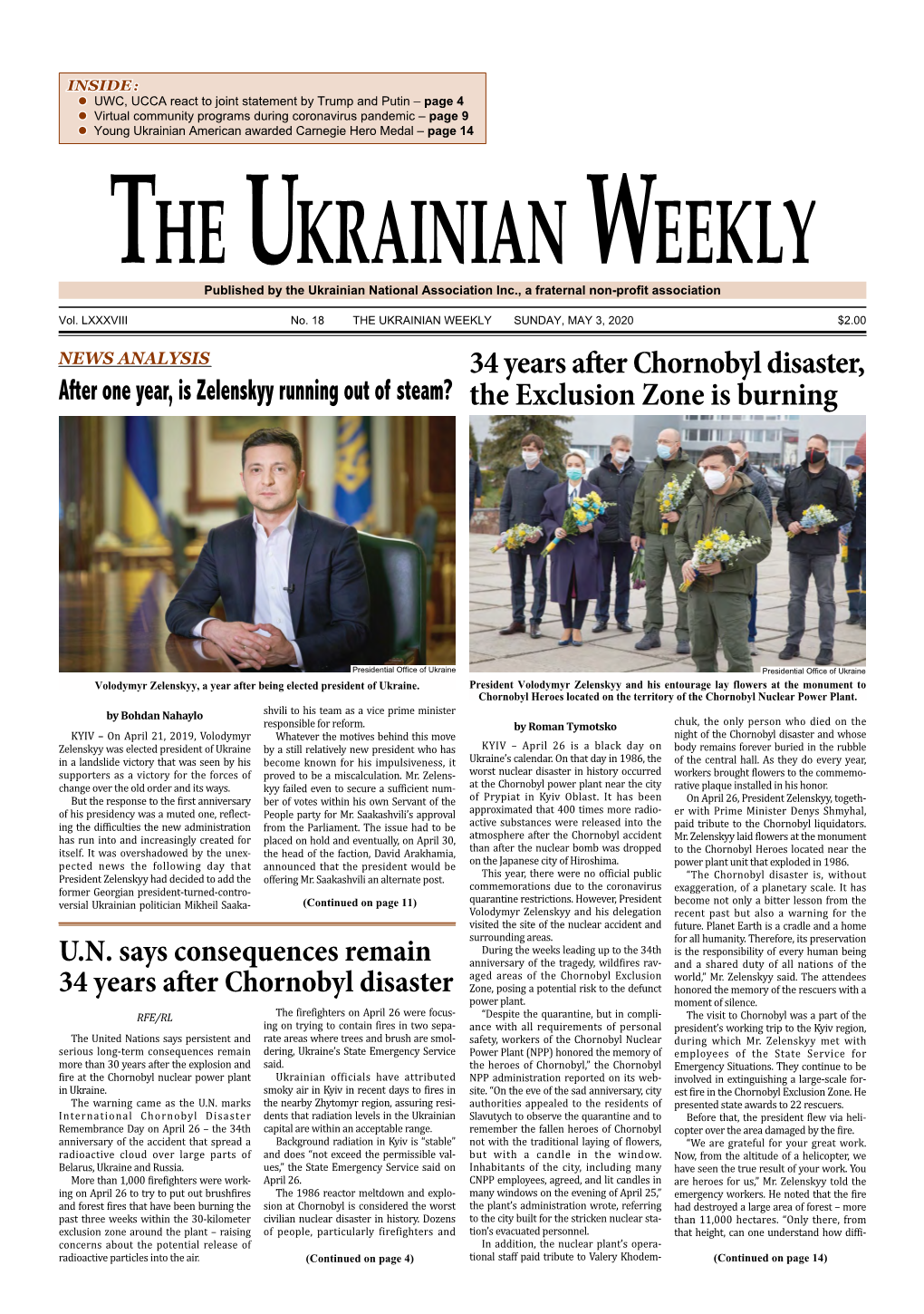 The Ukrainian Weekly, 2020