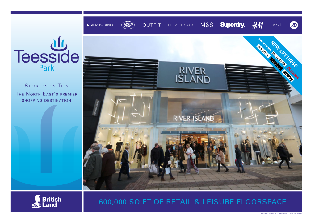 600,000 Sq Ft of Retail & Leisure Floorspace