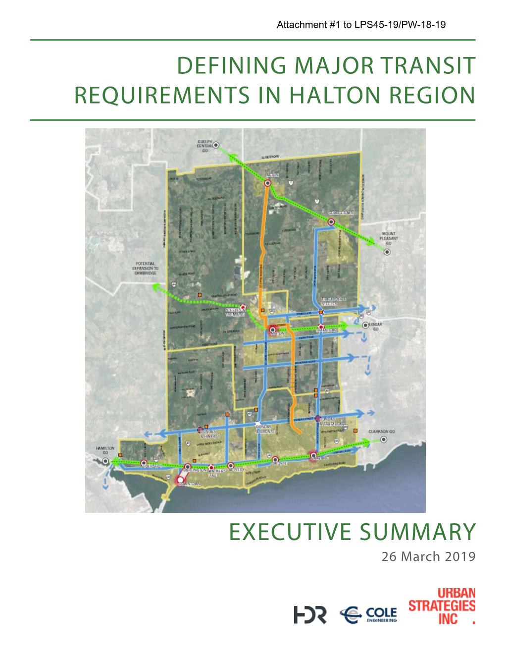 Defining Major Transit Requirements in Halton Region