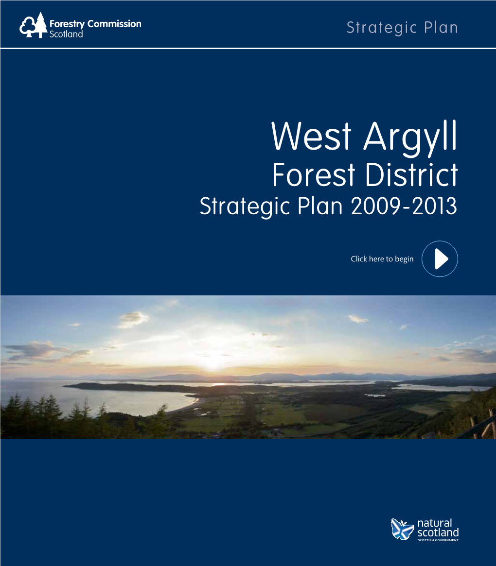 West Argyll Forest District Strategic Plan 2009-2013