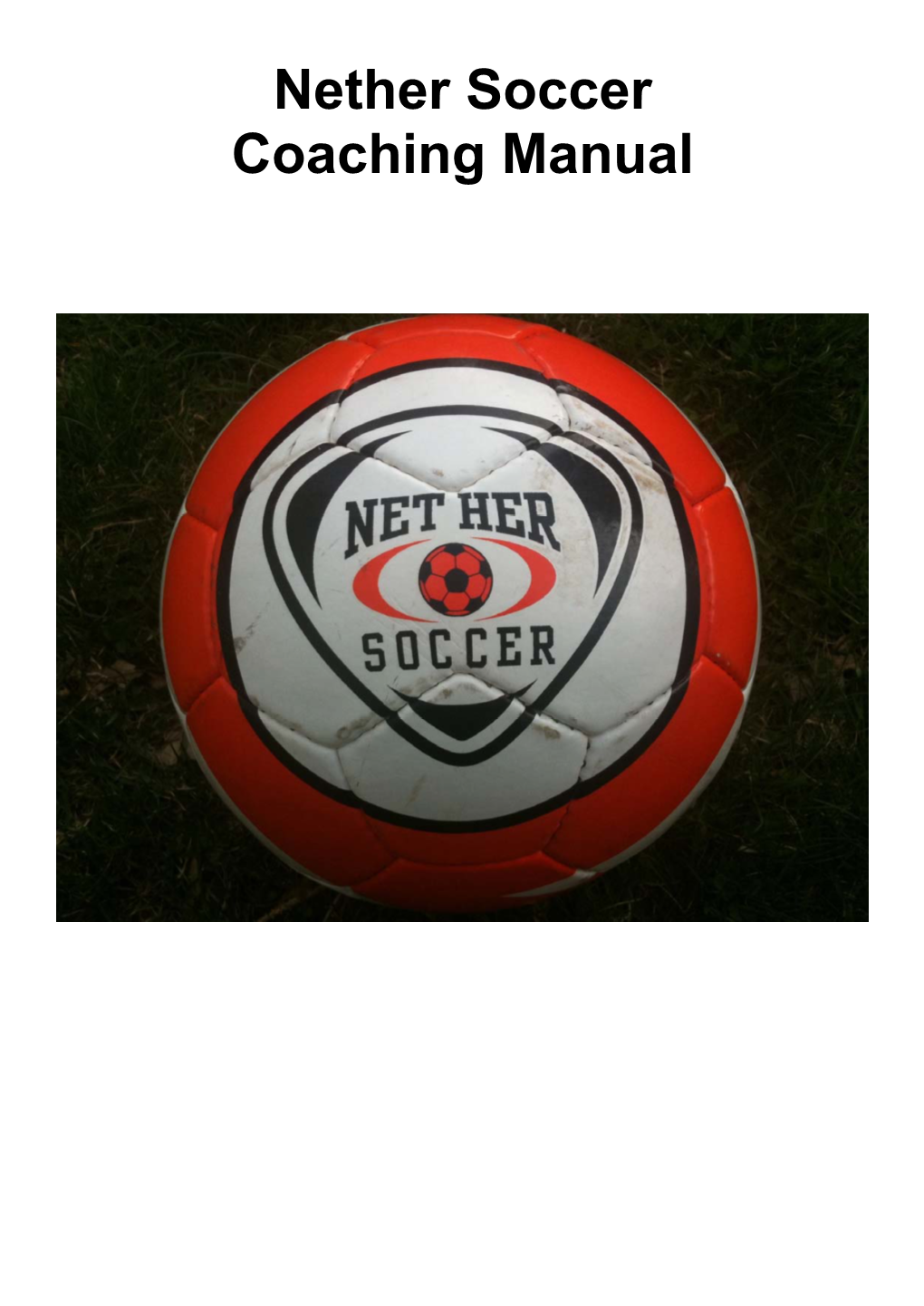 Nether Soccer Coaching Manual