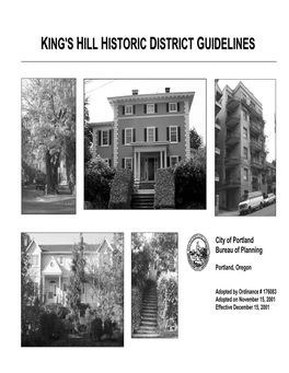 King's Hill Historic District Guidelines