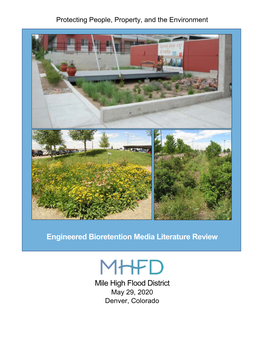 Engineered Bioretention Media Literature Review