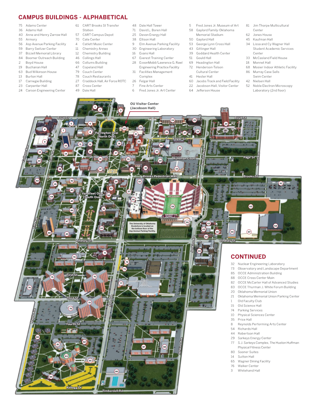 Campus Buildings - Alphabetical