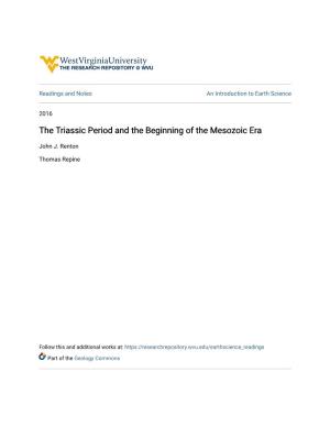 The Triassic Period and the Beginning of the Mesozoic Era