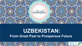 The Presentation of the Center of Islamic Civilization in Uzbekistan