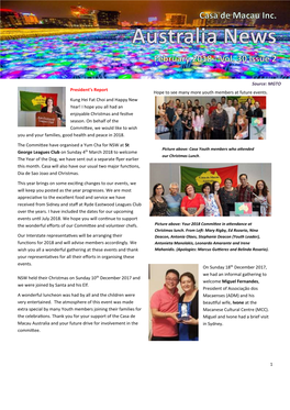 Casa De Macau Newsletter