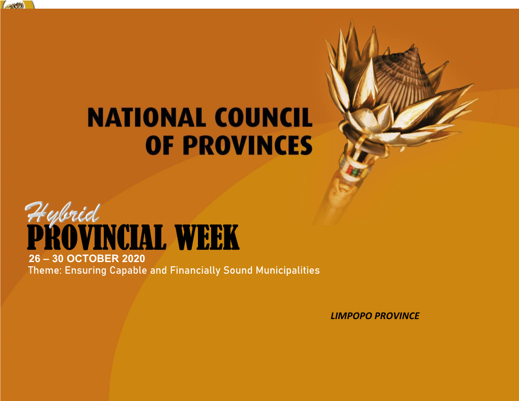 Final Limpopo 2020 Provincial Week Programme