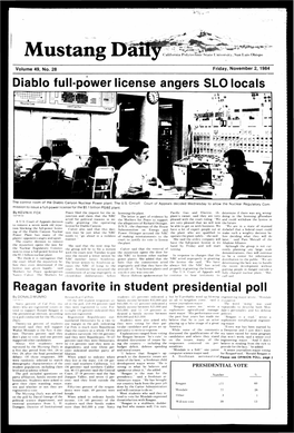 Mustang Daily, November 2, 1984