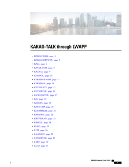 KAKAO-TALK Through LWAPP