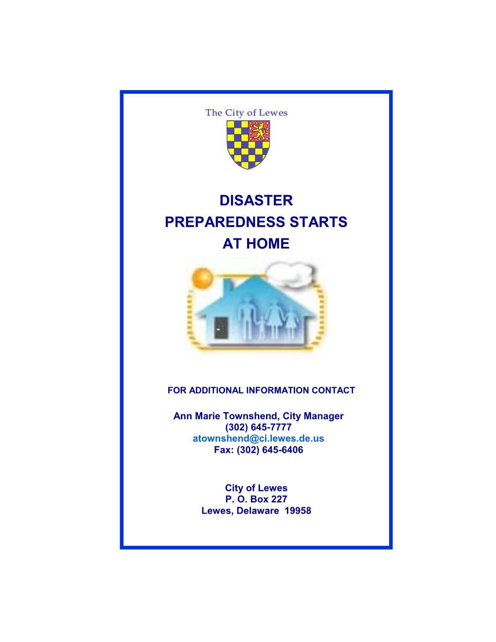 Emergency Preparedness Booklet