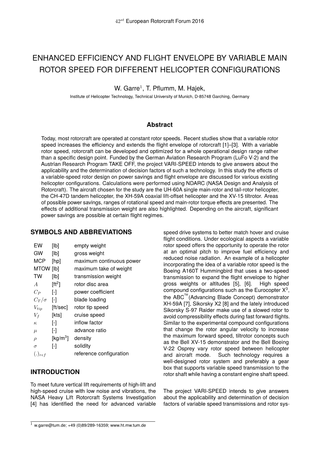 Enhanced Efficiency and Flight Envelope by Variable Main Rotor Speed for Different Helicopter Configurations