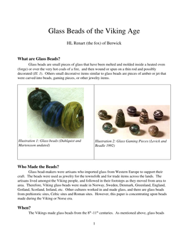 Glass Beads of the Viking Age
