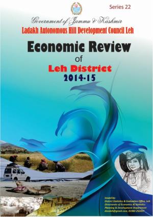 Economic Review” of District Leh, for the Year 2014-15