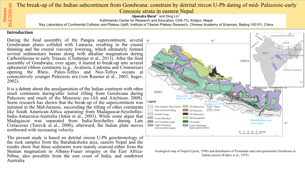 The Break-Up of the Indian Subcontinent from Gondwana