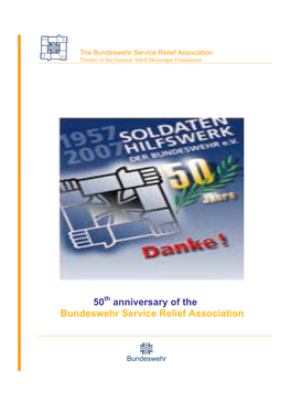 50 Anniversary of the Bundeswehr Service Relief Association