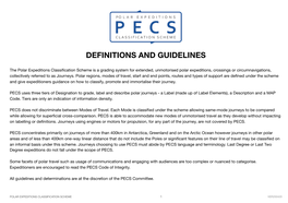 PECS Definitions and Guidelines