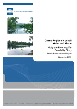 Cairns Regional Council Water and Waste Mulgrave River Aquifer Feasibility Study Public Environment Report