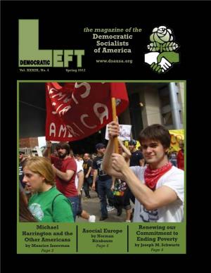 The Magazine of the Democratic Socialists of America DEMOCRATIC EFT Vol