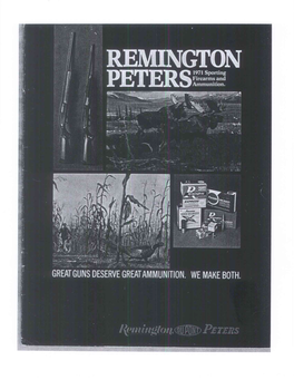 REMINGTON 1971 Sporting Firearms and PETERS Ammunition