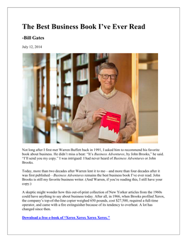 Bill Gates: the Best Business Book