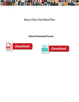 Mayo Clinic Diet Meal Plan