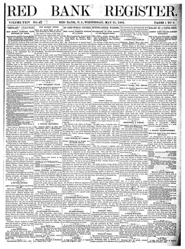 Volume Xxiv .No.4Eb Red Bank, N.J,Wednesday, May 21, 1902