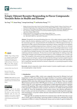 Ectopic Odorant Receptor Responding to Flavor Compounds: Versatile Roles in Health and Disease