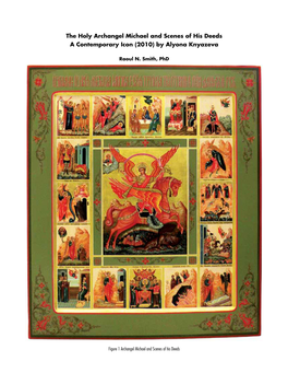 The Holy Archangel Michael and Scenes of His Deeds a Contemporary Icon (2010) by Alyona Knyazeva