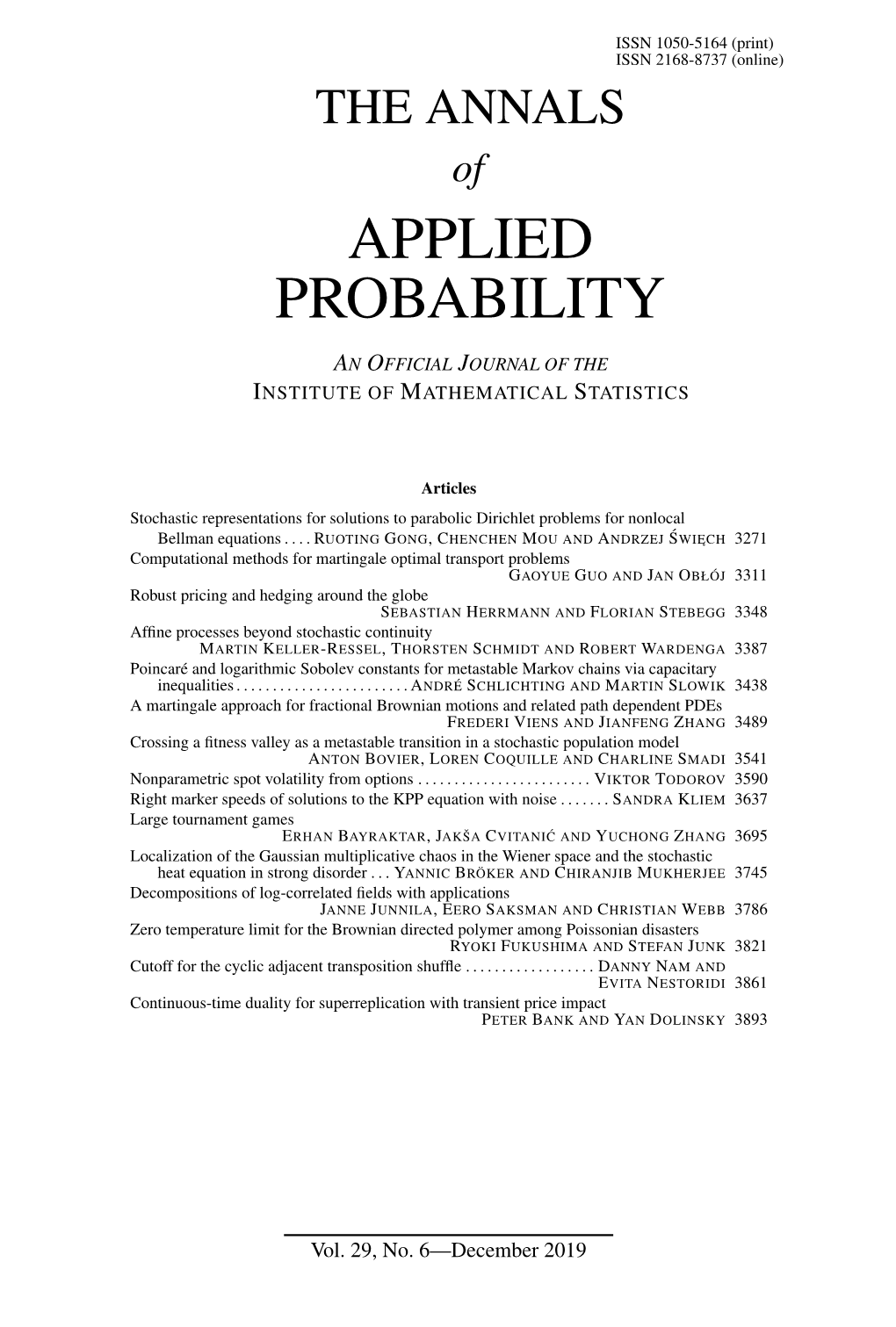 Applied Probability