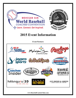 2015 Event Information